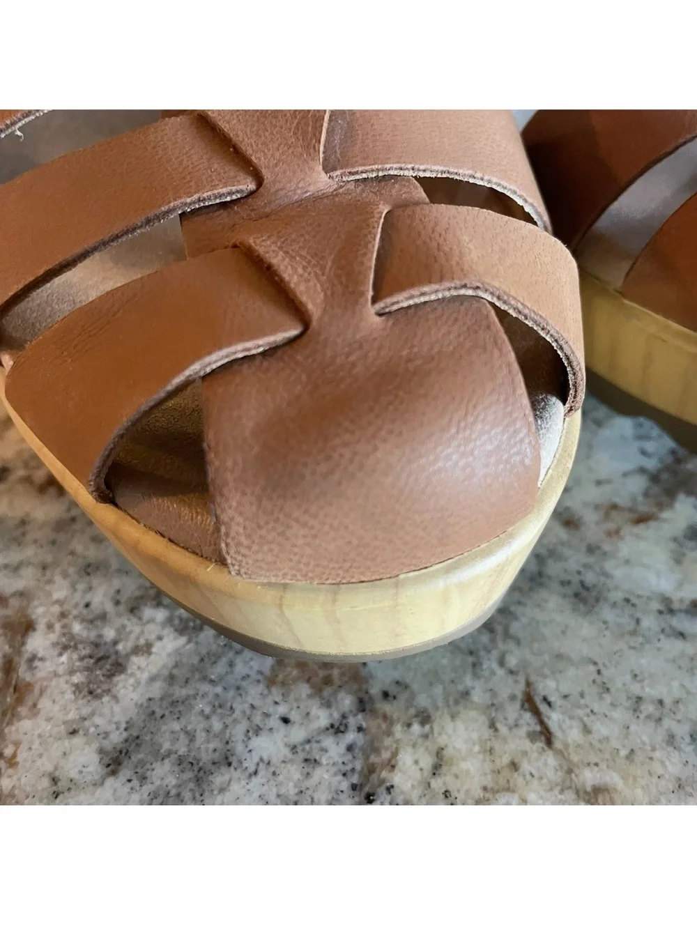 Dr. Scholl's Want It All Platform Sandals Tan Size 8.5